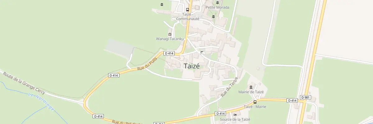 Plan du 5001 Le Bourg à Taizé
