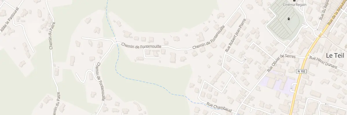 Plan du 19 Che de Fontenouille au Teil