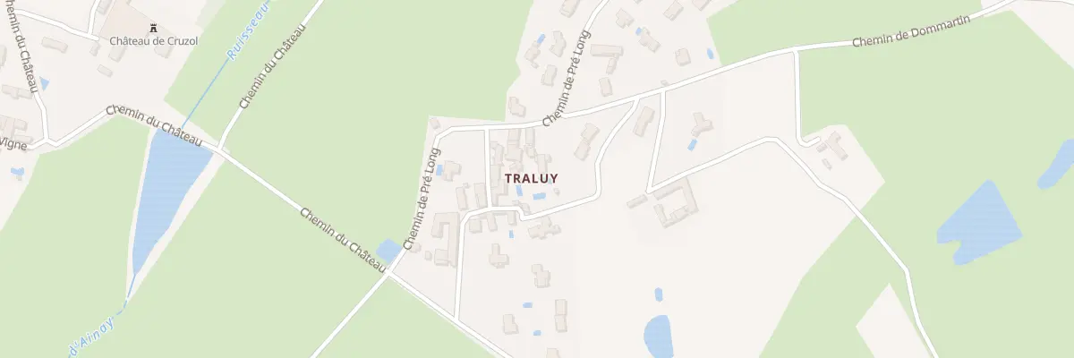 Plan du 24 Che du Prélong à Lentilly