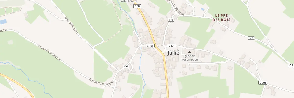 Plan du 49 Rue du Lavoir à Jullié