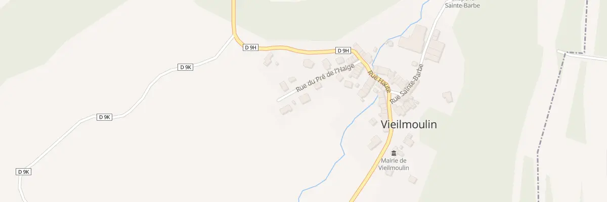 Plan du 5 Rue du Pré de l’Haige à Vieilmoulin