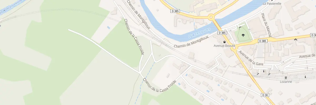 Plan du 340 Che de la Casse Froide à Lozanne