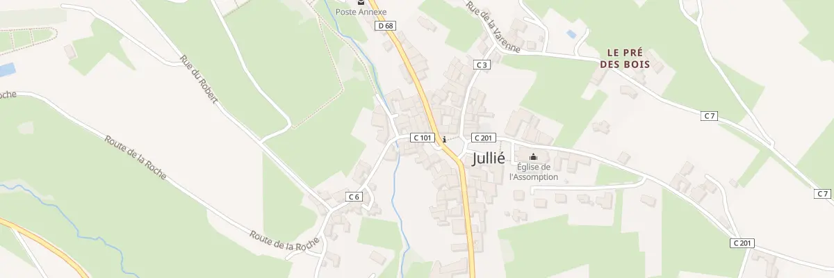 Plan du 57 Rue du Lavoir à Jullié