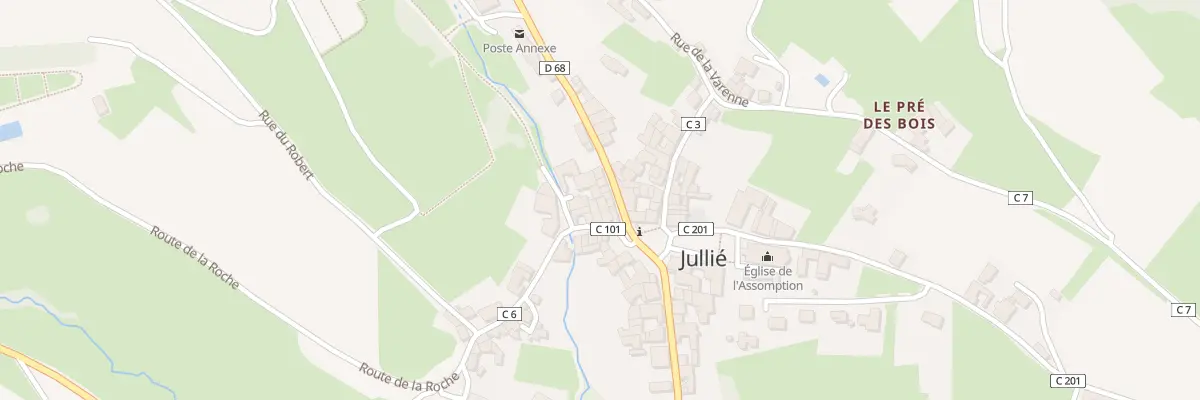 Plan du 52 Rue du Lavoir à Jullié