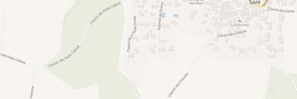 Plan du 18 Imp de l’Enclos à Saze