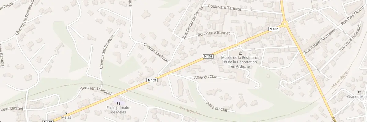 Plan du 30 Av Joliot Curie au Teil