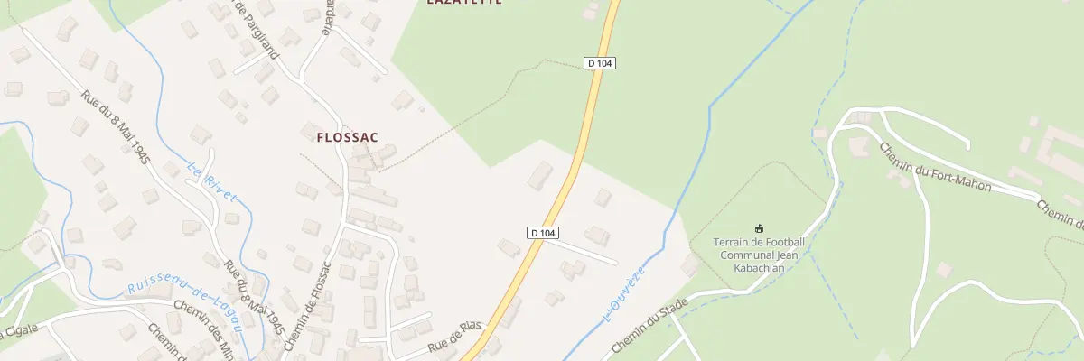 Plan du 58 Rue du 11 novembre 1918 à Flaviac