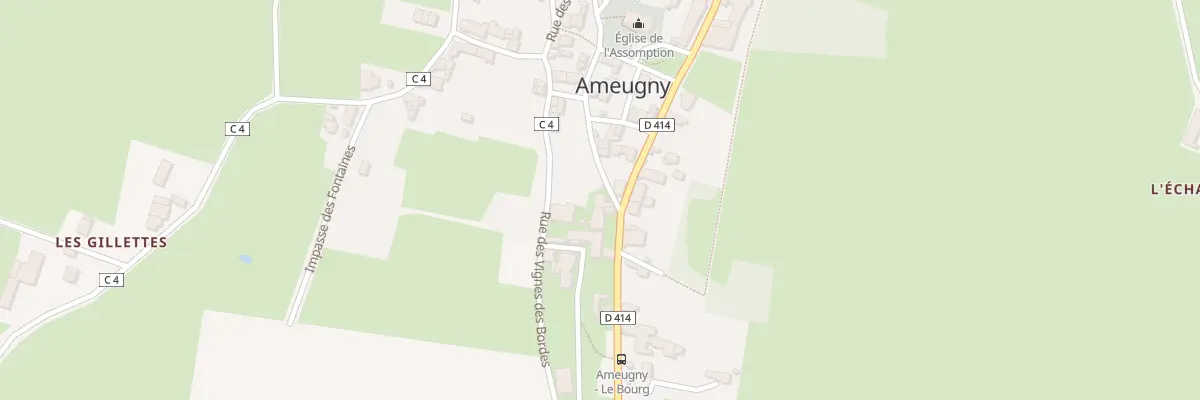 Plan du 4 Rue de l’Eglise à Ameugny