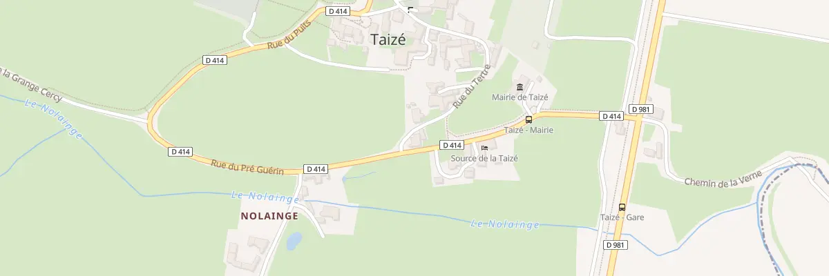 Plan du 5033 Le Bourg à Taizé