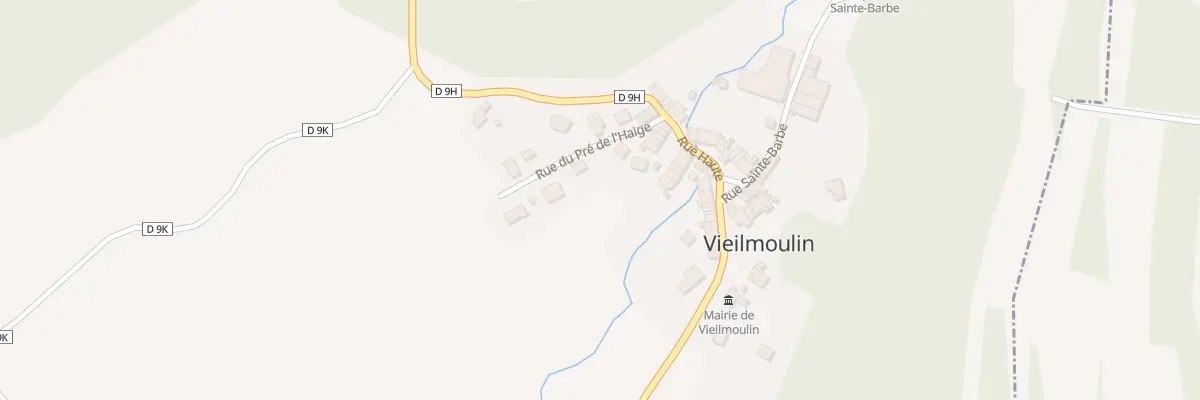 Plan du 3 Rue du Pré de l’Haige à Vieilmoulin