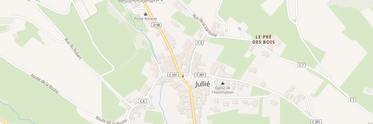 Plan du 63 Petite Rue à Jullié