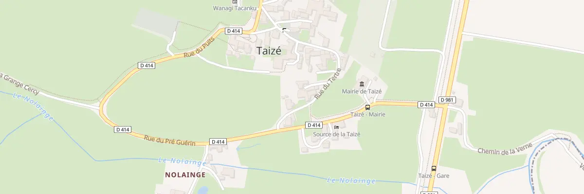 Plan du 5027 Le Bourg à Taizé