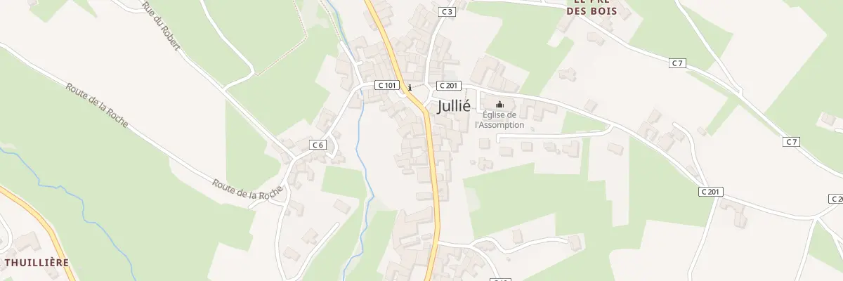 Plan du 60 Grande Rue à Jullié