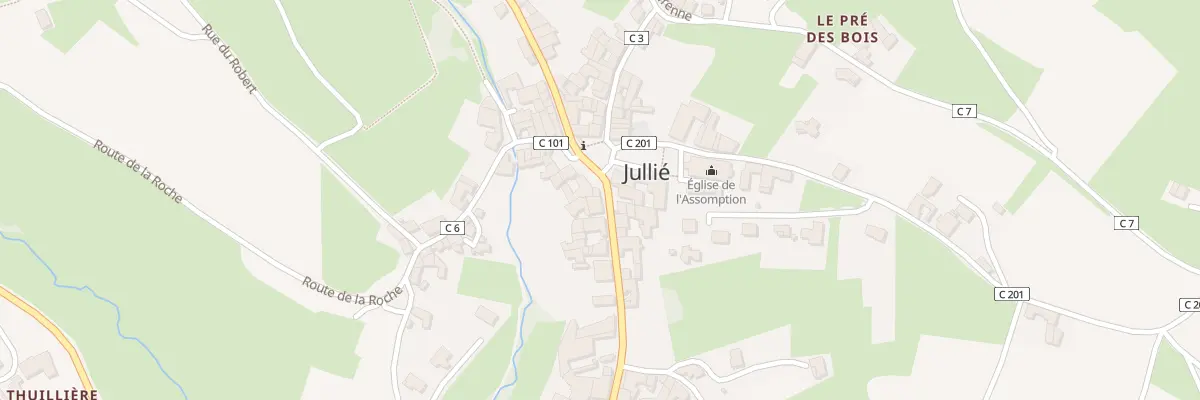 Plan du 34 Grande Rue à Jullié