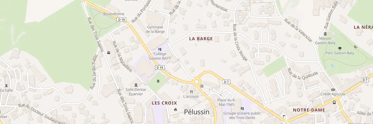 Plan du 4 Rue de la Barge à Pélussin