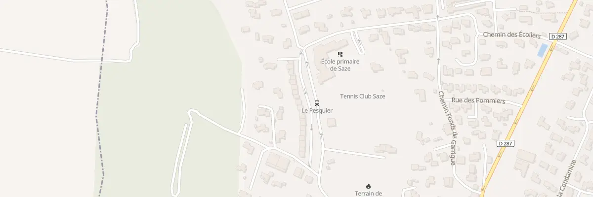 Plan du 8 All des Bosquets à Saze