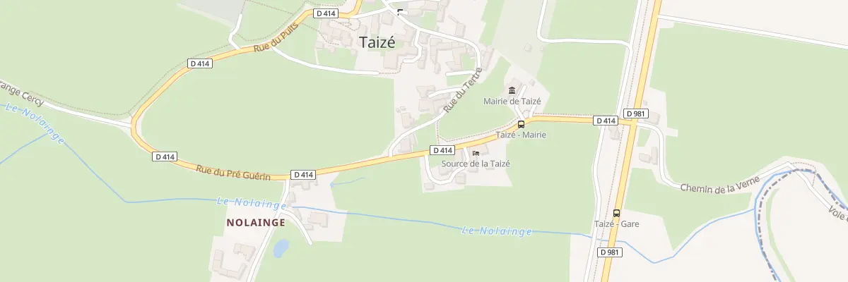 Plan du 5028 Le Bourg à Taizé