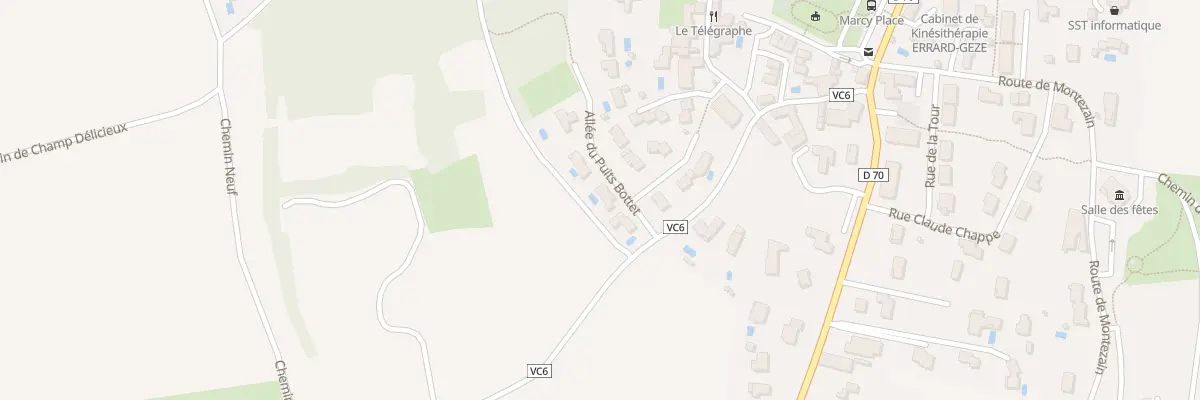 Plan du 65 All du Puits Bottet à Marcy