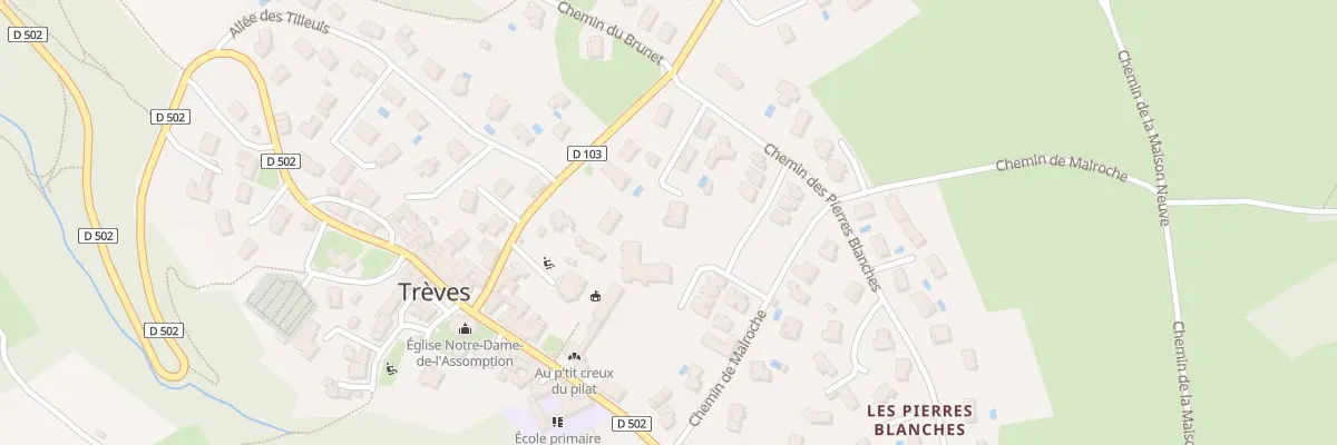 Plan du 5174 Le Bourg à Trèves