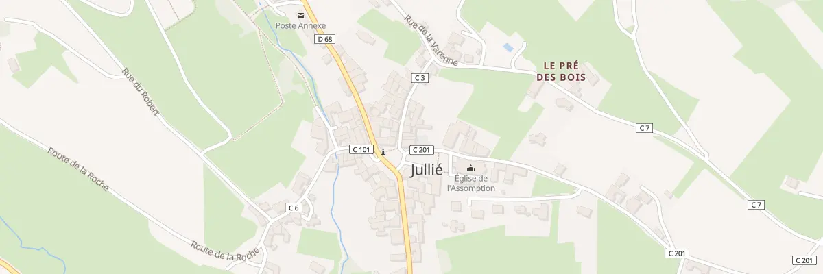 Plan du 24 Petite Rue à Jullié