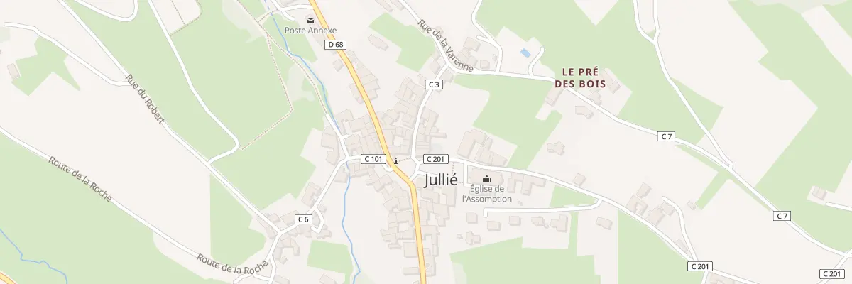 Plan du 30 Petite Rue à Jullié