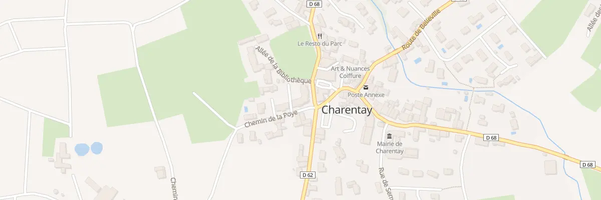 Plan du 36 Che de la Poye à Charentay