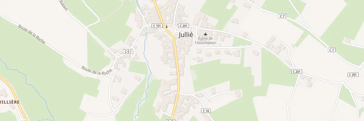 Plan du 71 Grande Rue à Jullié