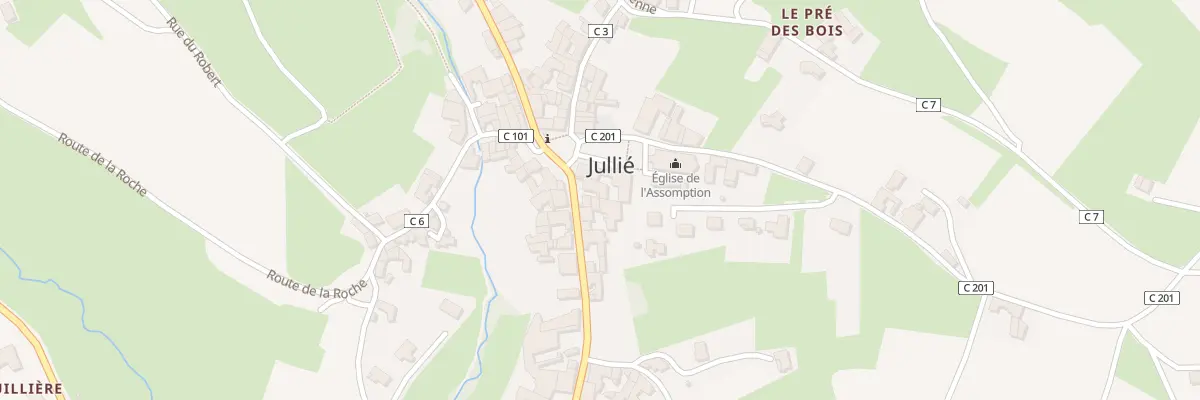 Plan du 88 Grande Rue à Jullié