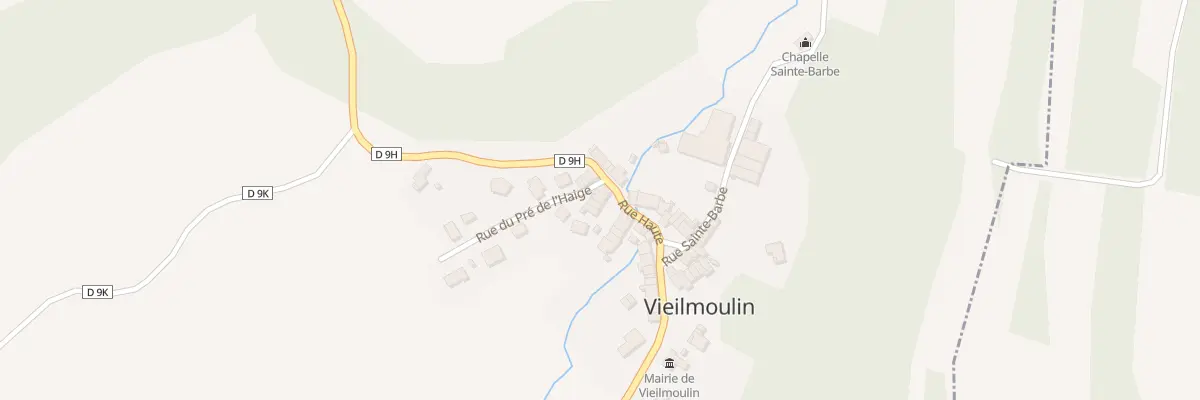 Plan du 11 Rue Haute à Vieilmoulin