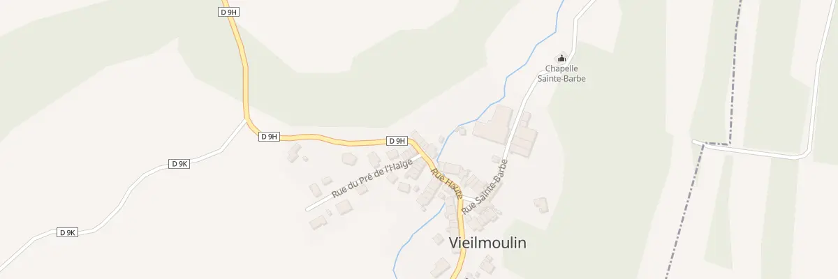 Plan du 14 Rue Haute à Vieilmoulin