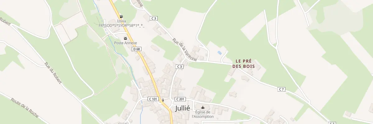 Plan du 110 Petite Rue à Jullié