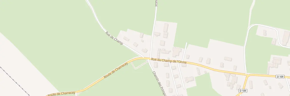 Plan du 16 Rue du Champ de l’Orme à Aluze