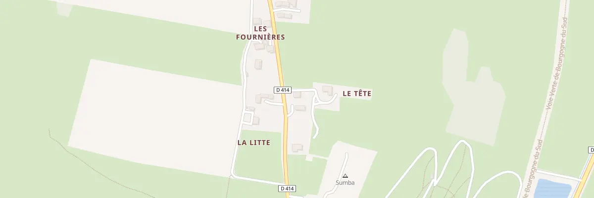 Plan du 5121 La Tete à Ameugny