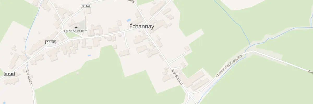 Plan du 8 Rue Simard à Échannay