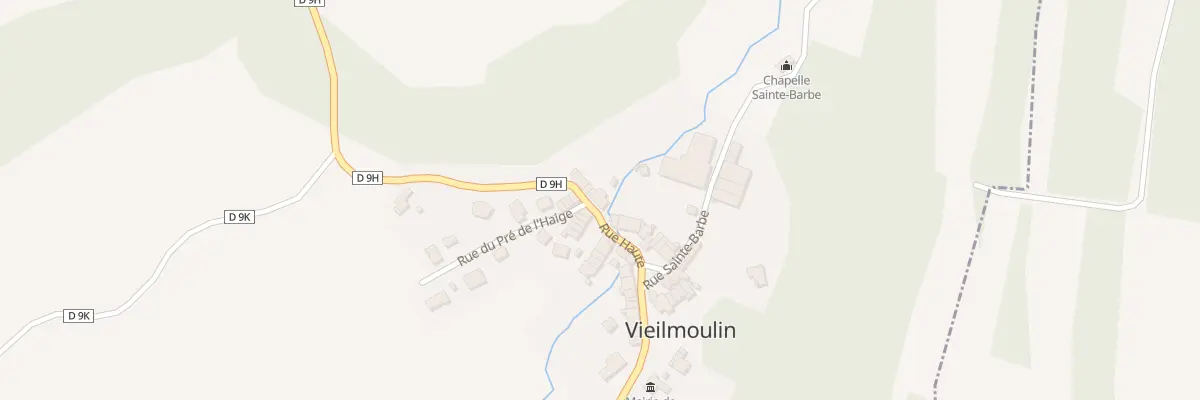 Plan du 10 Rue Haute à Vieilmoulin