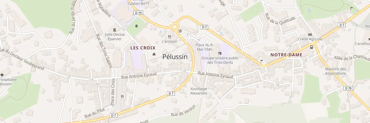Plan du 38 Rue Antoine Eyraud à Pélussin