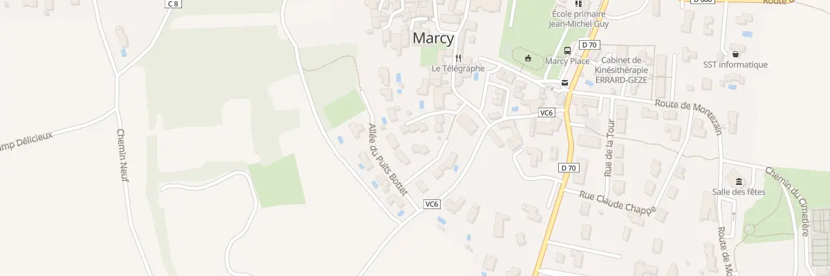 Plan du 65 Imp Claude Montibert à Marcy