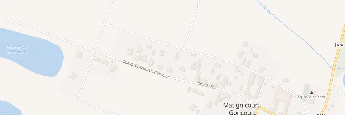 Plan du 6 Rue du Chateau de Goncourt à Matignicourt-Goncourt