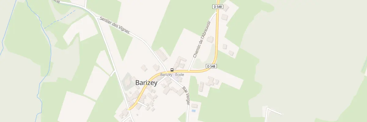 Plan du 1 Che de l’Abreuvoir à Barizey