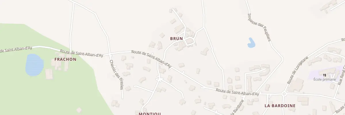 Plan du 10 Che de Brun à Quintenas