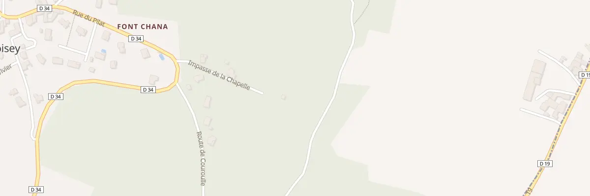 Plan du 50 Imp de la Chapelle à Roisey