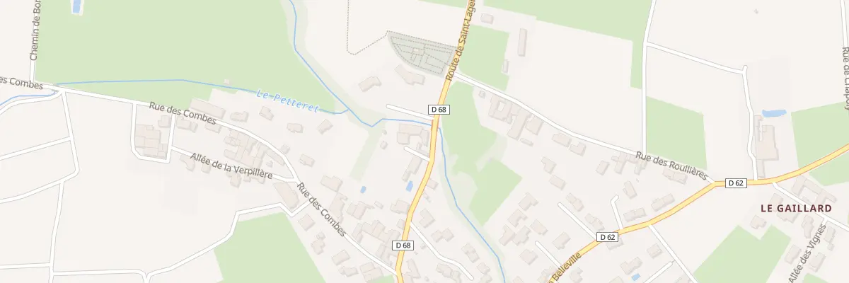Plan du 151 Rte de Saint-Lager à Charentay
