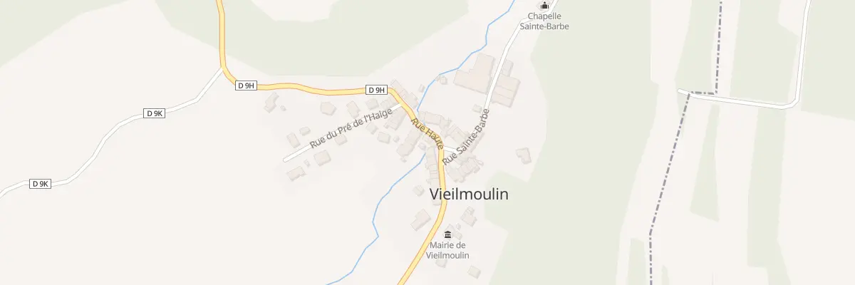 Plan du 1 Rue Haute à Vieilmoulin