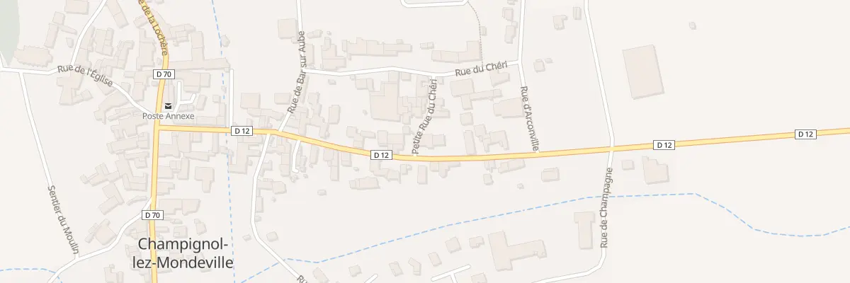 Plan du 2 Rue Petite Rue du Cheri à Champignol-lez-Mondeville