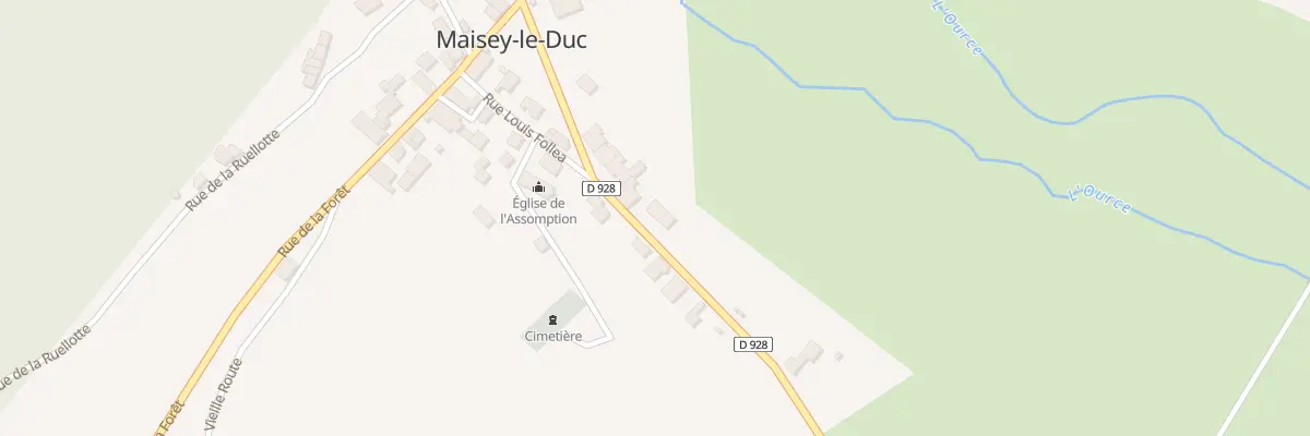 Plan du 4 Rte de Langres à Maisey-le-Duc
