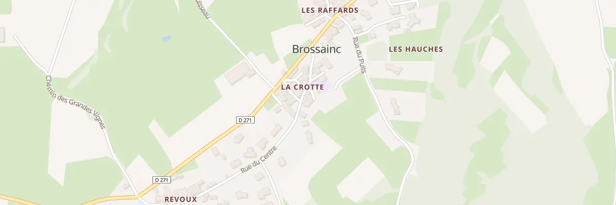 Plan du 5033 La Crotte à Brossainc