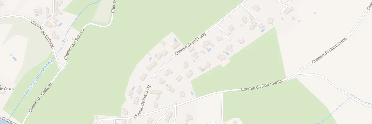 Plan du 42 Che du Prélong à Lentilly