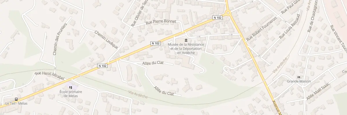 Plan du 19 Rue du Travail au Teil