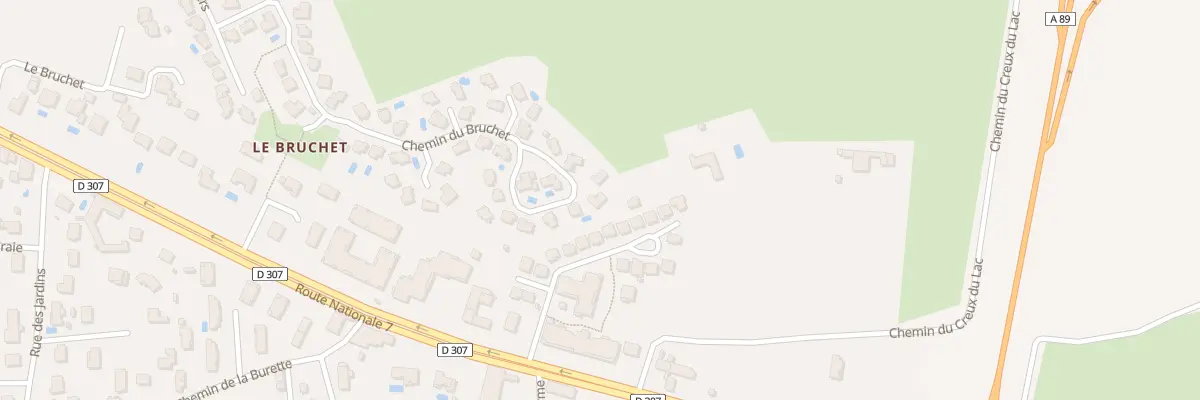 Plan du 51 Che du Bruchet à Lentilly