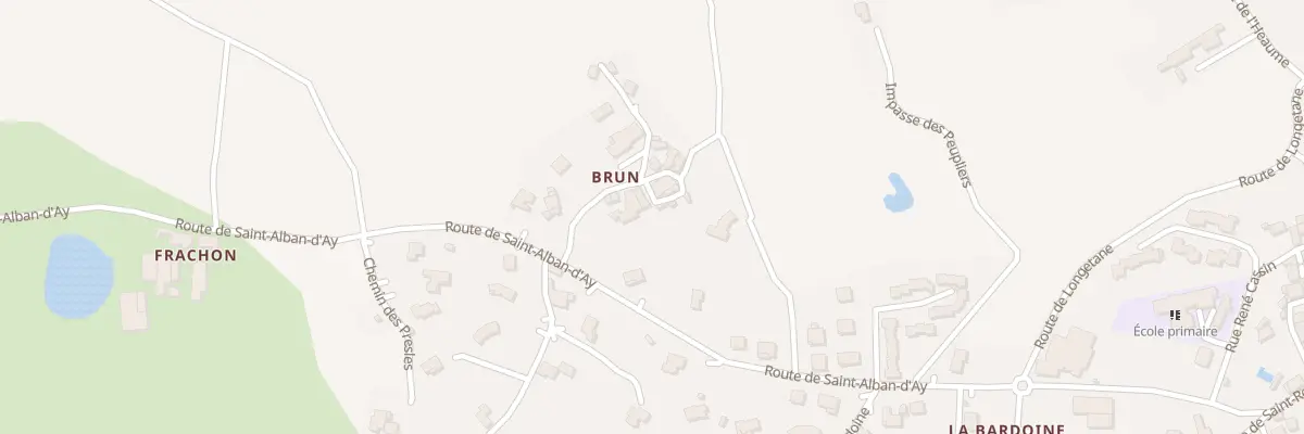 Plan du 110 Che de Brun à Quintenas